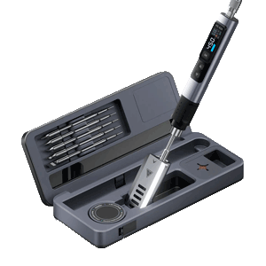 FNIRSI HS-02 Soldador Inteligente con Caja de Herramientas de Soldadura Portátil